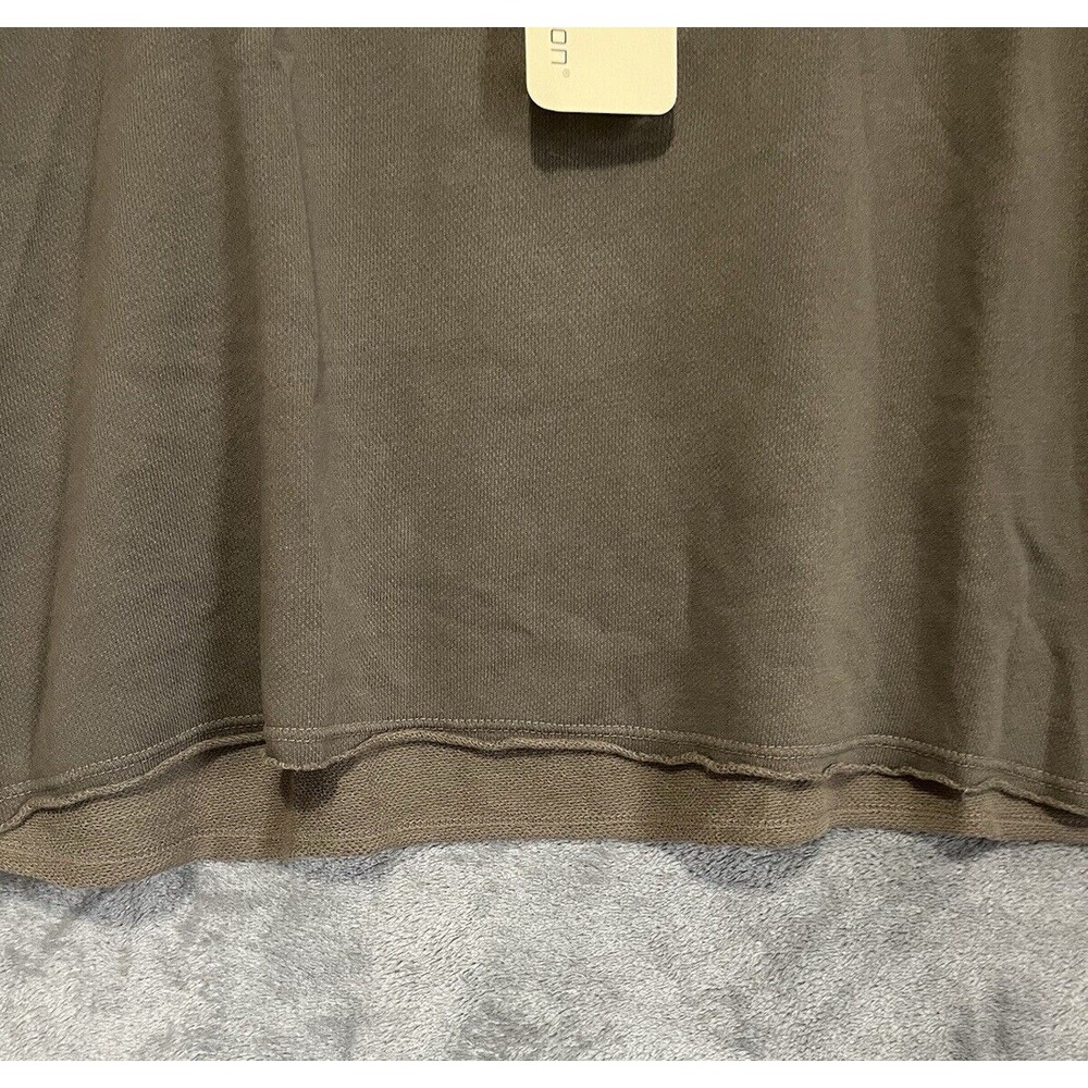 NWT'S Lanston Crop Top Sweatshirt Lightweight Small Raw Hem Green - Picture 6 of 8